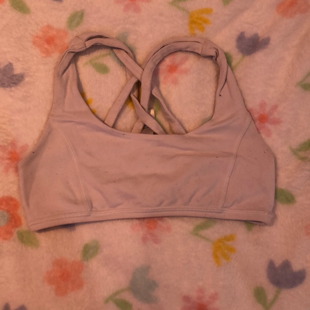 White sports bra!!